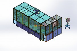 FFC手机软排线自动剥离热压冲裁切断检测生产线