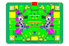 塑胶汽车模具设计结构图纸0019