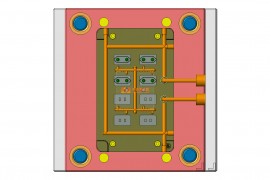 塑胶模具设计结构图纸0145