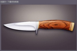 PS进阶教程！30分钟拟物图标速成记之直刀篇(图文教程)