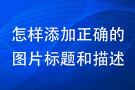 怎样添加正确的图片标题和描述