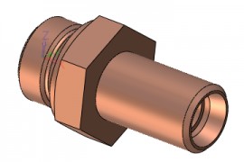 使用中望3D设计卡套式管接头（图文教程）