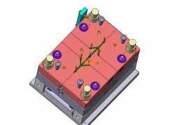塑胶模具设计结构图纸0160