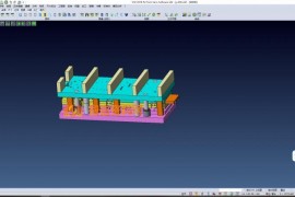 3D冲模-精益管2号接头五金连续模