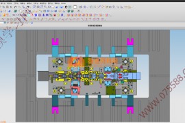 五金汽车模具结构图纸0047
