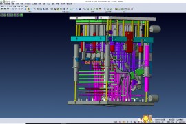 汽车灯3d模具设计