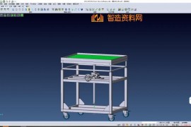 蜗轮可调节小车（塑料件小车）