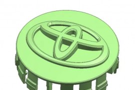 丰田标志注塑模具设计之浇注系统的确定