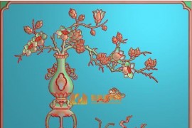 百年好合顶箱柜荷花上身