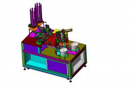 圆盘式晶体锁散热片组装机（螺母锁螺丝组装设备）