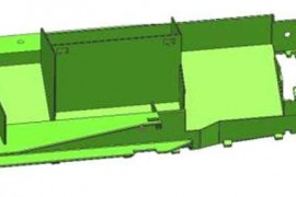 经典模具设计结构，行位内下顶针