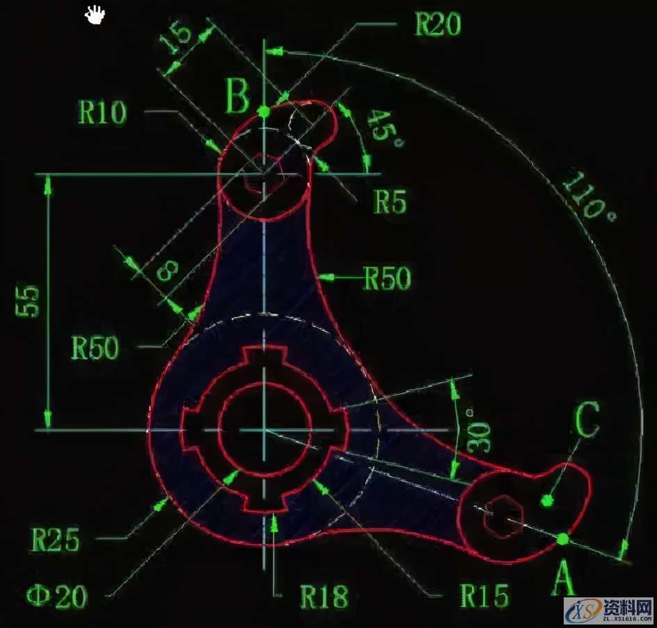 24张CAD练习图纸，数控新手到老司机的进阶之路,24张CAD练习图纸，数控新手到老司机的进阶之路,模具设计,电商,培训学校,数控,非标,第12张