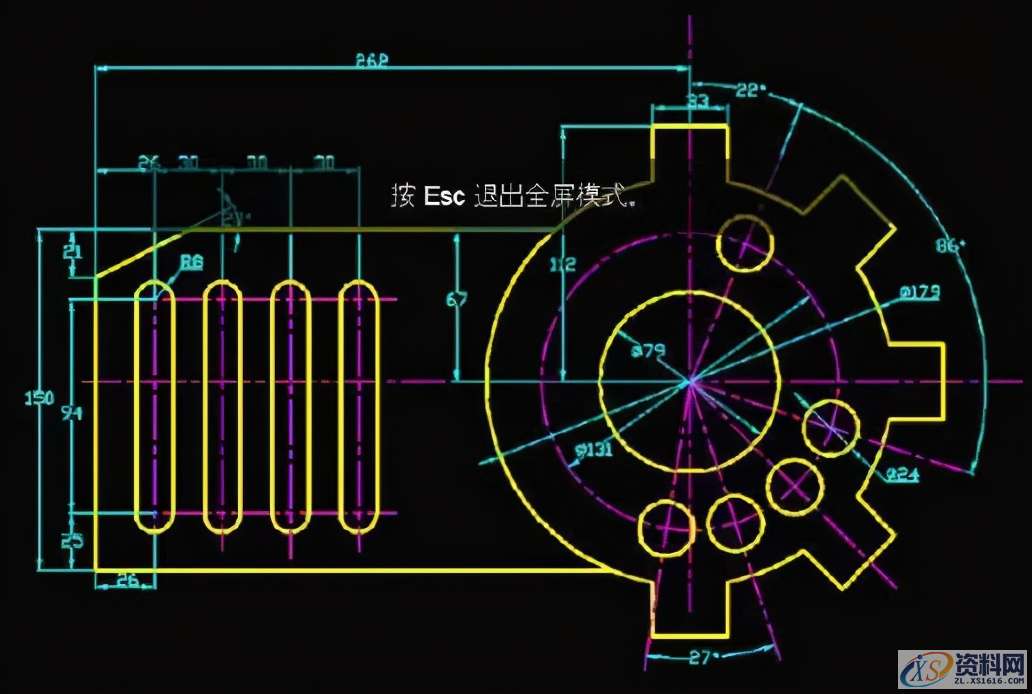 24张CAD练习图纸，数控新手到老司机的进阶之路,24张CAD练习图纸，数控新手到老司机的进阶之路,模具设计,电商,培训学校,数控,非标,第21张