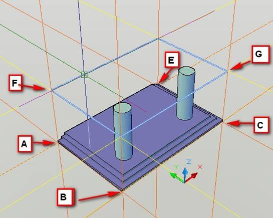 AutoCAD三维建筑模型建模（图文教程）,AutoCAD三维建筑模型建模,下图,矩形,拉伸,命令,门厅,第9张