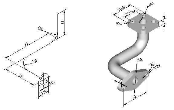 CAD绘图技能实训（十）绘制三维实体模型（图文教程）,CAD绘图技能实训（十）绘制三维实体模型,三维,绘制,实体,模型,实验,第1张