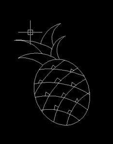 用中望CAD画菠萝（图文教程）,用CAD如何画菠萝,教程,CAD,第6张
