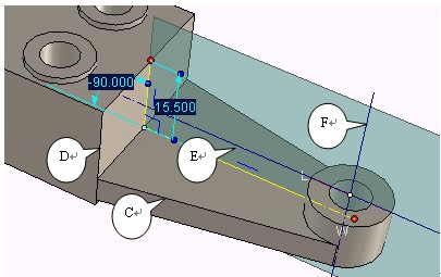CAXA实体设计教程_3.台钳零件（图文教程）,CAXA实体设计教程_3.台钳零件,点击,零件,三维,第9张