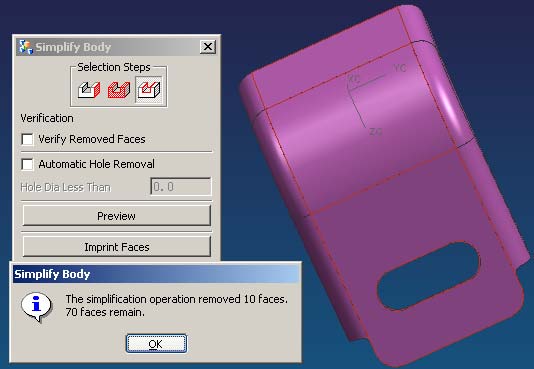 UG非参数化模型中特征的去除方法（图文教程）,UG非参数化模型中特征的去除方法,去除,模型,参数,第10张