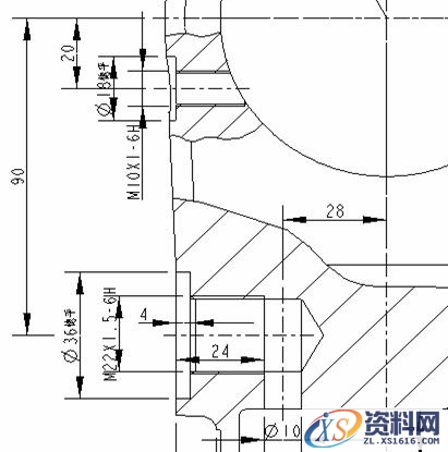 Pro/E工程图教程-(15)缸底工程图（图文教程）,Pro/E工程图教程-(15)缸底工程图,教程,第19张