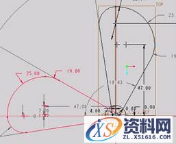 Pro/E5.0二维草绘教程（图文教程）,Pro/E5.0二维草绘教程,点击,命令,如图,绘制,尺寸,第55张