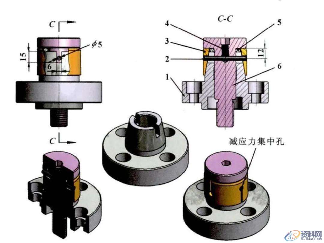 变速箱零部件的涨套夹具夹持方案前 言一、问题分析二、涨套式夹具的分析与设计三、涨套夹具的扩展设计结 语,工件,mso,定位,第2张