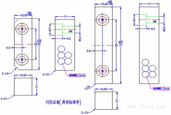 模具制图的标注经验（图文教程）,模具制图的标注经验,标注,螺丝,主视图,第17张
