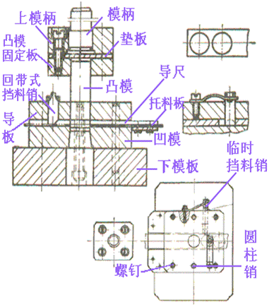 冲裁模具的基本结构及工作原理（图文教程）,冲裁模具的基本结构及工作原理,模具,结构,第6张