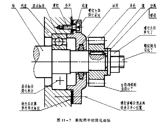 机械制图教程—11-2部件的表达方法（图文教程）,机械制图教程—11-2部件的表达方法,教程,制图,第7张
