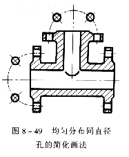 机械制图教程—8-4局部放大图和简化画法（图文教程）,机械制图教程—8-4局部放大图和简化画法,如图,机件,结构,实线,第9张