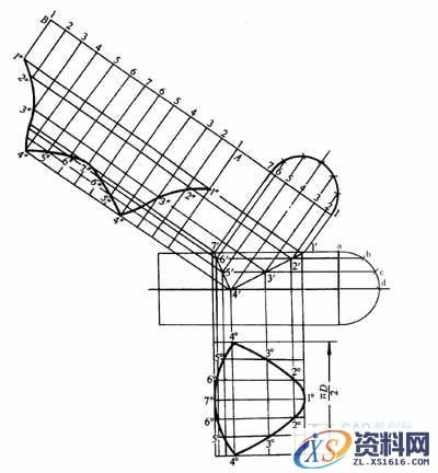 管道弯头展开放样图作法（图文教程）,管道弯头展开放样图作法,作法,管道,第9张