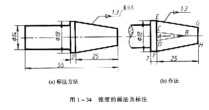 机械制图教程—1-3常用绘图工具（图文教程）,机械制图教程—1-3常用绘图工具,圆心,圆弧,如图,半径,第5张