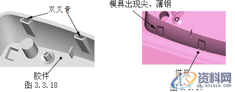 塑胶模具设计指南-胶件结构,如图,斜度,曲面,模具,脱模,第24张