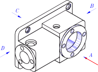 机械制图-2.2零件图的视图选择（图文教程）,机械制图-2.2零件图的视图选择,制图,视图,零件,选择,第1张