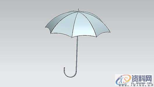 UG模具设计－UG雨伞的三维模型建模实例,UG建模之雨伞,三维,模具设计,建模,实例,第22张