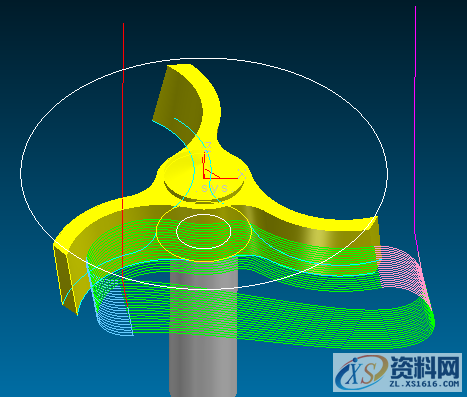 CAXA CAM制造工程师：五轴扇轮加工,图片 26.png,如图,加工,选择,第9张