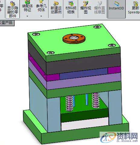 机械结构设计手电筒盖头注塑模具设计,模具设计,结构设计,注塑,第1张