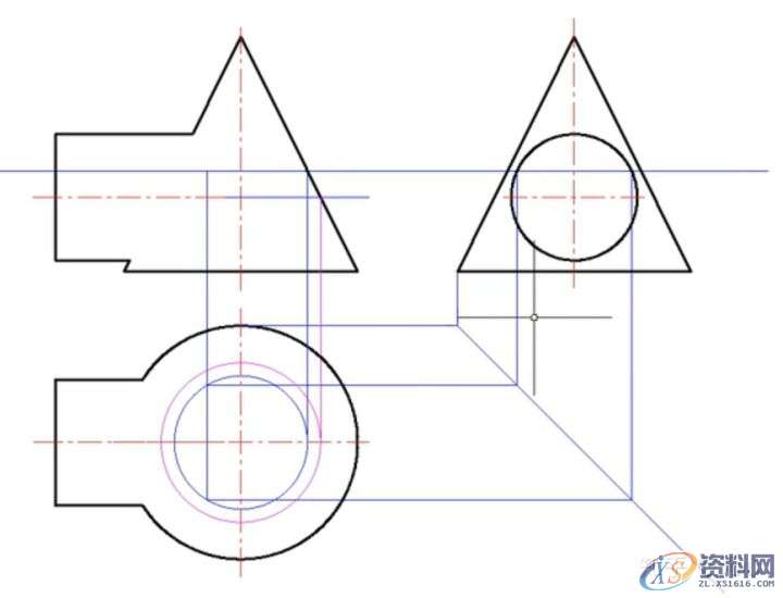 机械设计：机械制图CAD，相贯线,制图,设计,CAD,第44张