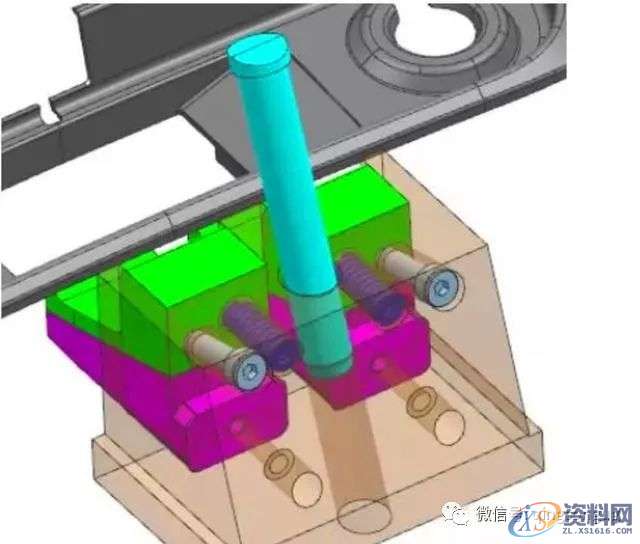 UG塑胶模具设计：滑块上面做斜顶结构样式说明,模具设计,样式,塑胶,结构,第7张
