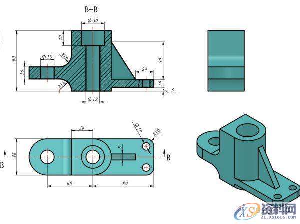 CNC数控编程——UG编程画图建模图纸分享，收藏后再也不用担心没有练习图啦！ ...,画图,建模,图纸,数控,第33张