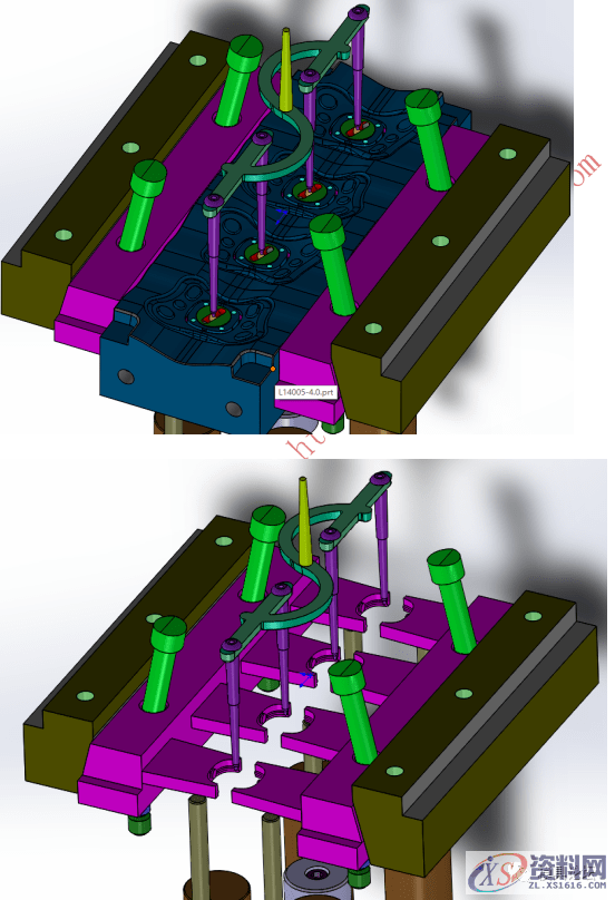 塑胶模具设计:蝶形支架面壳注塑模设计技巧,模具设计,塑胶,第3张