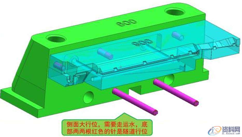 经典模具设计结构，行位内下顶针,设计培训,培训,培训学校,产品,第7张