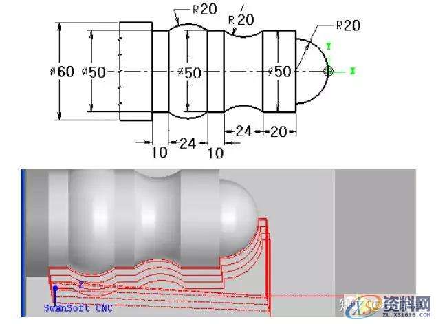 数控车床铣床编程方法及加工实例分享！,工件,加工,第4张