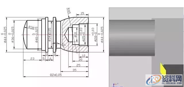 学习数控车加工编程，搞懂这12个指令代码是关键1、G00 快速定位指令2、G01直线插补指令3、G02顺时针圆弧插补指令4、G03 逆时针圆弧插补指令5、G90 外圆、内圆车削循环指令6、G71 外圆粗车循环指令7、G73封闭切削循环指令8、G72 端面粗车循环指令9、G74 端面深孔加工循环指令10、G75 外圆、内圆切槽循环指令11、G92 螺纹切削循环指令12、G76 复合型螺纹切削循环指令（ 3 ）圆弧车刀刀具切削沿位里的确定（4）刀尖圆弧半径补偿注意事项,圆弧,第9张