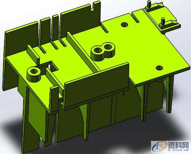 塑胶模具设计之模压支架注塑模,模具设计,塑胶,第2张