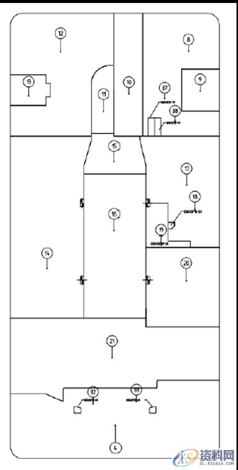 镶件拆分式注塑模具设计：复杂的吸尘器上盖设计,模具设计,注塑,第10张