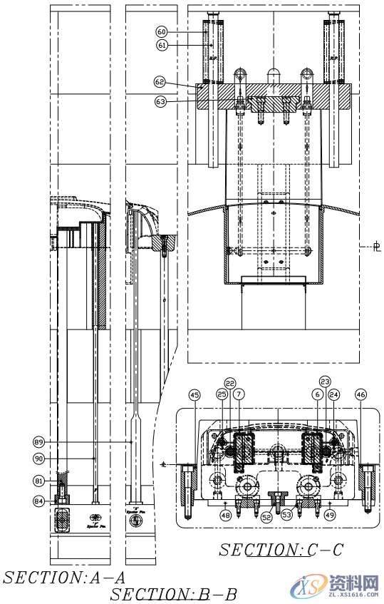 镶件拆分式注塑模具设计：复杂的吸尘器上盖设计,模具设计,注塑,第7张