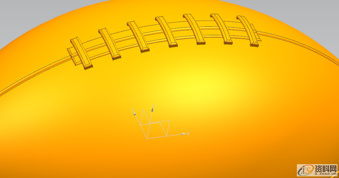 UG软件绘制橄榄球,圆角,设计培训,绘制,阵列,草图,第14张
