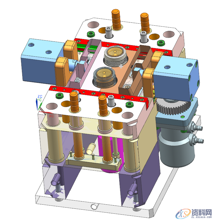 塑料内螺纹抽芯，简易模具设计，直接有效的进行脱模，真是绝了 ...,塑料内螺纹抽芯，简易模具设计，直接有效的进行脱模，真是绝了,齿轮,样式,采用,设计培训,产品,第16张