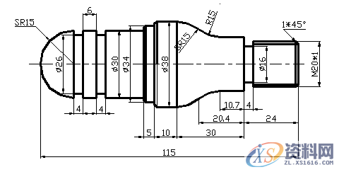 数控加工编程实例，需要的请收藏!,数控加工编程实例，需要的请收藏!,工件,精加工,第14张