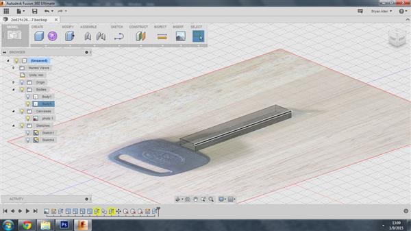 3D打印一把新的钥匙（图文教程）,3D打印一把新的钥匙,一个,建模,草图,第5张